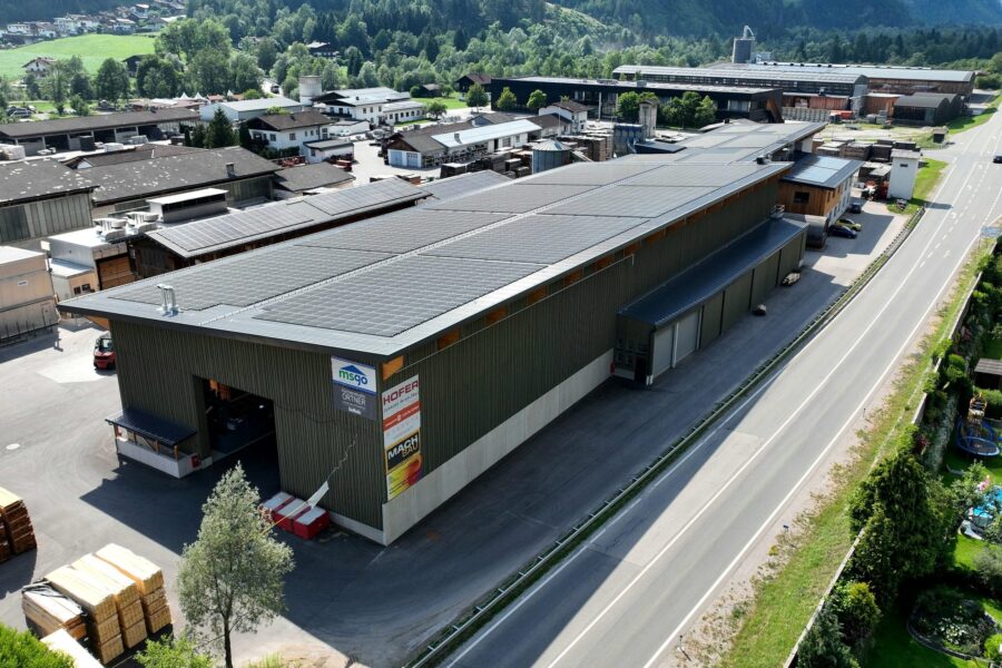 Gewerbeareal Holzindustrie (Luftaufnahme)