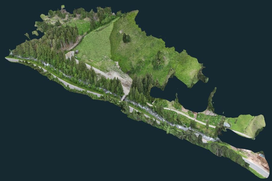 Statisches 3D-Geländemodell