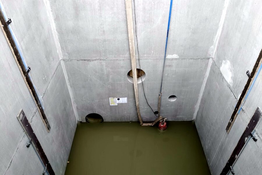 Wasserbehälter – Innenraum
